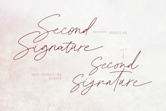 A Hands-on Review of Second Signature - Duo Script Font