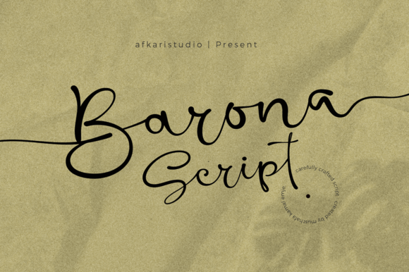 Barona Script Font: Elevating Your Handmade Creations