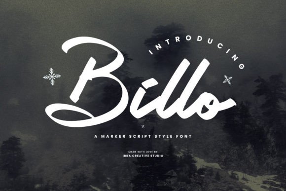 Billo: A Marker-Script Font for Authentic Editorial Design