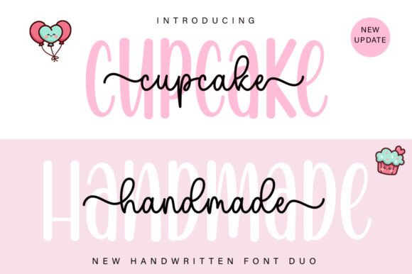 Cupcake Handmade Duo: A Font That Elevates Your Digital Branding