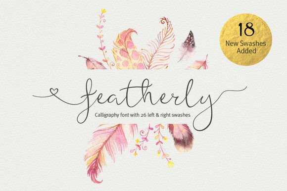 Featherly: A Handmade Font Designed for Crafted Products