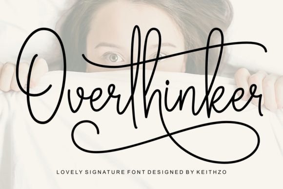 Overthinker: A Font for Elegant Brand Identity Projects