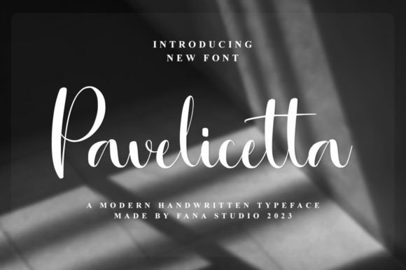Pavelicetta: A Modern Script Font for Editorial Design