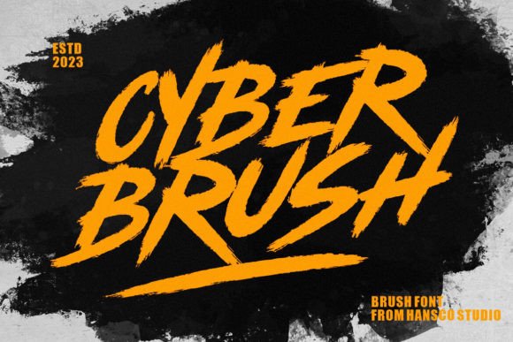 Putting Cyber Brush Font to Work in a Real Brand Identity Project