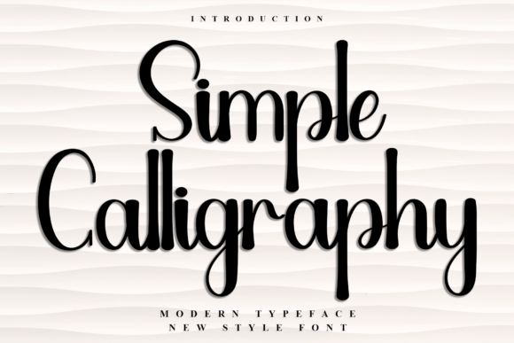 Simple Calligraphy: A Designer's Web-Ready Typeface