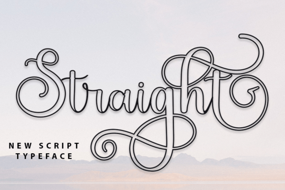 Straight Outline: A Designer's Take on a Bold Script