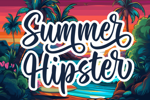 Summer Hipster Font Review for Makers and Crafters