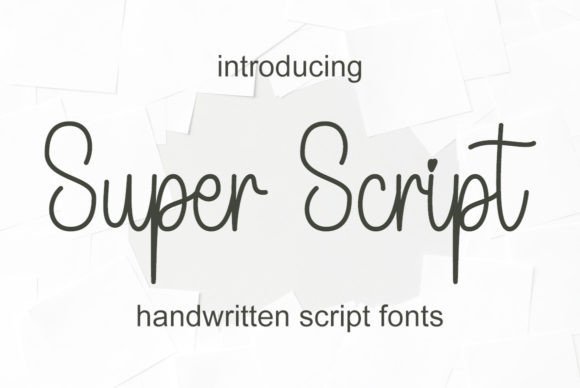 Super Script: A Handwritten Font for Editorial Personality