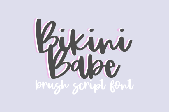 The Bikini Babe Font: A Playful Brush Typeface for Digital Brands