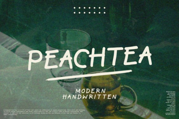 Using the Peachtea Font for Crafters and Maker Projects