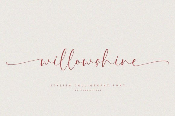 Willowshine: A Distinctive Script Font for Modern Marketing